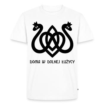 Coeur de serpent noir - T-shirt Premium bio Homme - blanc - Devant - Nico (187cm)