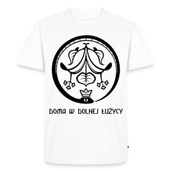 Ouroboros du Spreewald noir - T-shirt Premium bio Homme - blanc - Devant - Nico (187cm)