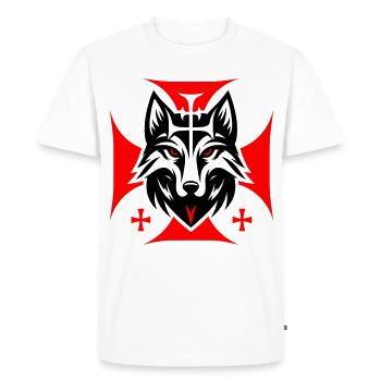 Silhouette de démon - T-shirt Premium bio Homme - blanc - Devant - Nico (187cm)