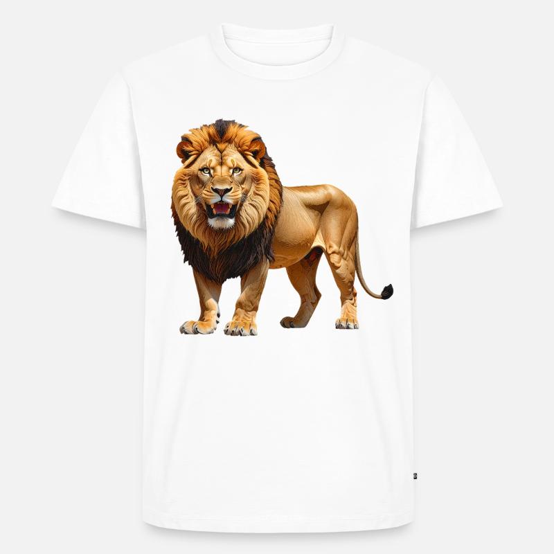 Loewe - Männer Premium Bio T-Shirt - Weiß