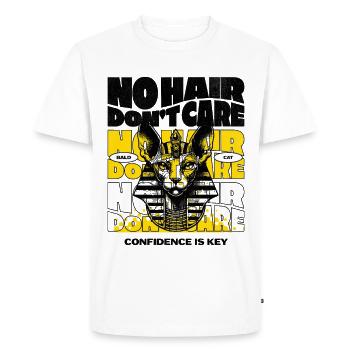 Chat Sphynx Sans Poils - T-shirt Premium bio Homme - blanc - Devant - Nico (187cm)