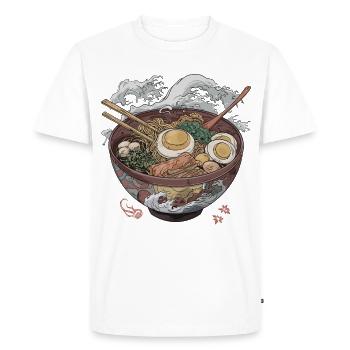 Grand bol de ramen - T-shirt Premium bio Homme - blanc - Devant - Nico (187cm)
