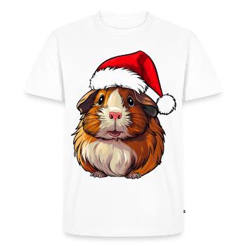 Christmas guinea pigs - Men's Premium Organic T-Shirt - white - Front - Nico (187cm)