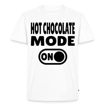 Mode HotchocolateONBLK - T-shirt Premium bio Homme - blanc - Devant - Nico (187cm)