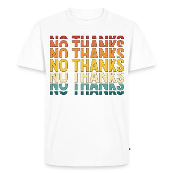 Non merci - T-shirt Premium bio Homme - blanc - Devant - Nico (187cm)