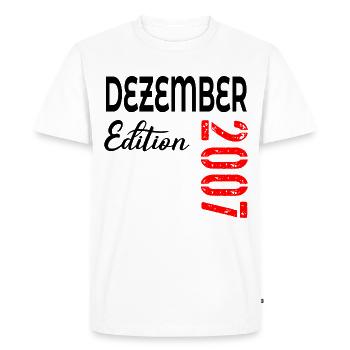 19e anniversaire décembre 2007 - T-shirt Premium bio Homme - blanc - Devant - Nico (187cm)