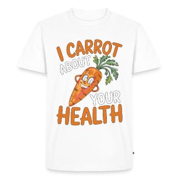 Nutritionniste Je parle de votre diététicien santé - T-shirt Premium bio Homme - blanc - Devant - Nico (187cm)