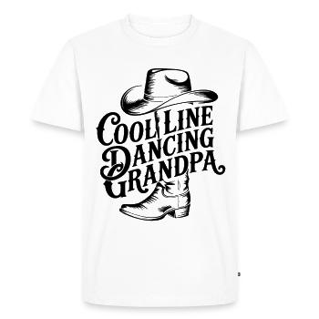 Danse en ligne Papi - T-shirt Premium bio Homme - blanc - Devant - Nico (187cm)