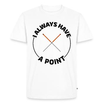 Praticien agréé en MTC Expert Précision - T-shirt Premium bio Homme - blanc - Devant - Nico (187cm)