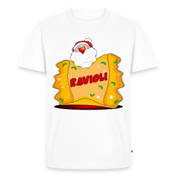 Natale Ravioli - T-shirt Premium bio Homme - blanc - Devant - Nico (187cm)