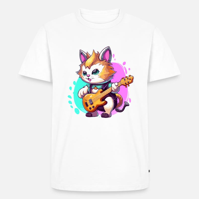 Patchwork donkey in doodle style - Men's Premium Organic T-Shirt - white