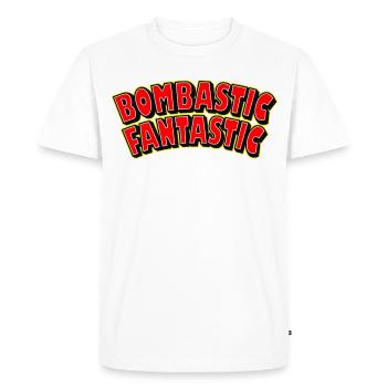 Bombastic Fantastique - T-shirt Premium bio Homme - blanc - Devant - Nico (187cm)
