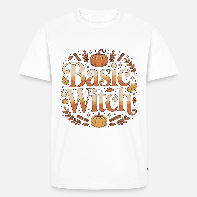 Witchcraft Basic Witch Enchanted Tarot Reading - Männer Premium Bio T-Shirt - Weiß