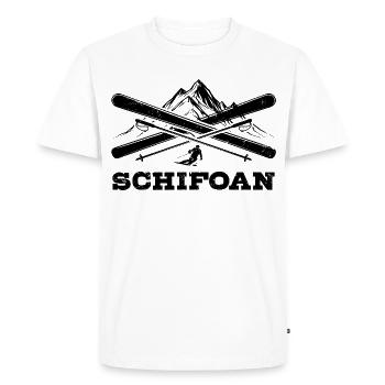 Schifoan | Après ski, winter sports, ski holidays - Men's Premium Organic T-Shirt - white - Front - Nico (187cm)