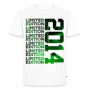 LIMITED EDITION 2014 12 YEARS 12TH BIRTHDAY - Men's Premium Organic T-Shirt - white - Front - Nico (187cm)