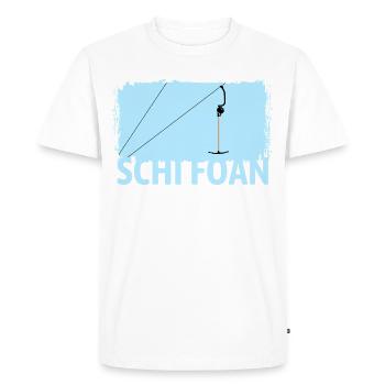 Ankerlift | Ski Foan, Ski, Sports d’hiver, Forfaits de ski - T-shirt Premium bio Homme - blanc - Devant - Nico (187cm)