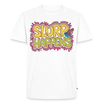 Succion de ramen se fait Plat japonais bol de nouilles - T-shirt Premium bio Homme - blanc - Devant - Nico (187cm)