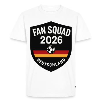World Champion Fan Squad 2026, Germany Football - Men's Premium Organic T-Shirt - white - Front - Nico (187cm)
