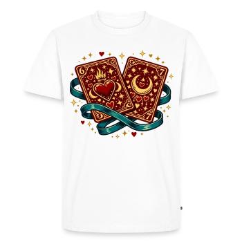 Cartes à jouer Cœur 67 Six Seven Love Saint-Valentin - T-shirt Premium bio Homme - blanc - Devant - Nico (187cm)