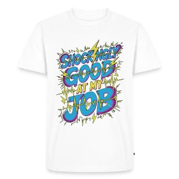 Cardiac Tech Shockingly Good Pacemaker Technician - Men's Premium Organic T-Shirt - white - Front - Nico (187cm)