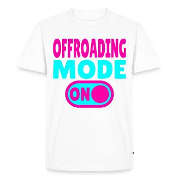 Mode tout-terrain ACTIVÉ – Aventure tout-terrain - T-shirt Premium bio Homme - blanc - Devant - Nico (187cm)