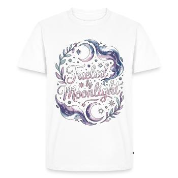Sorcellerie alimentée par la sorcellerie au clair de lune Astrologie - T-shirt Premium bio Homme - blanc - Devant - Nico (187cm)