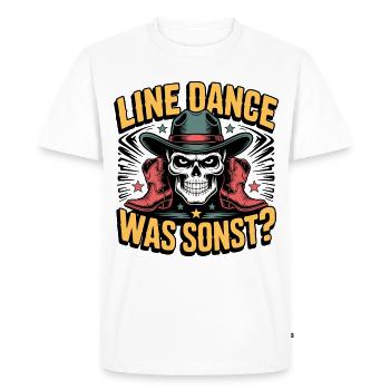 Chemise western squelette de danse en ligne - T-shirt Premium bio Homme - blanc - Devant - Nico (187cm)