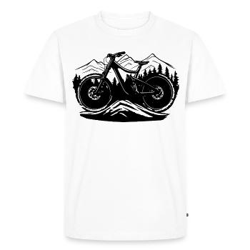 Vtt - T-shirt Premium bio Homme - blanc - Devant - Nico (187cm)