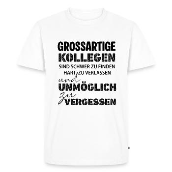 Great colleagues hard to find job farewell - Men's Premium Organic T-Shirt - white - Front - Nico (187cm)