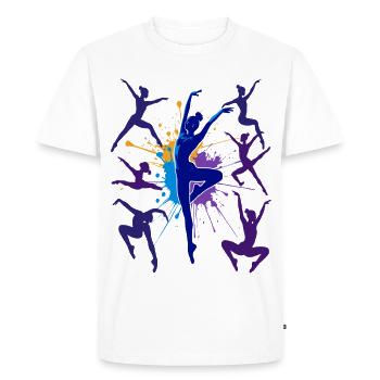 Gymnastique Gymnastique Acrobatie Gymnastique artistique - T-shirt Premium bio Homme - blanc - Devant - Nico (187cm)