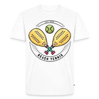 I can't I have padel - Men's Premium Organic T-Shirt - white - Front - Nico (187cm)