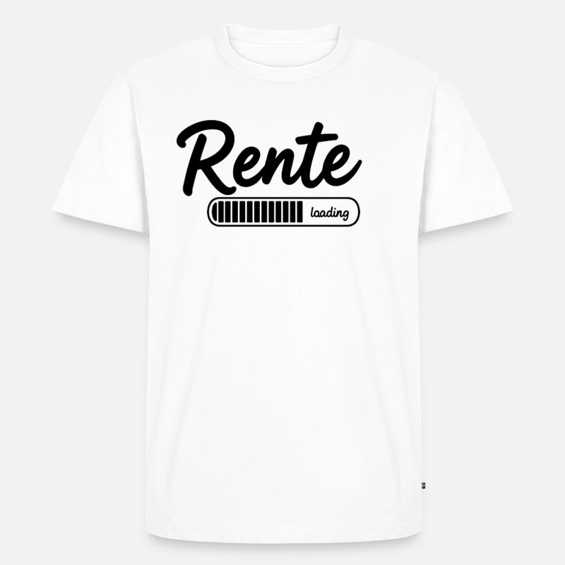 Rente 2026 loading Endlich Ruhestand - Männer Premium Bio T-Shirt - Weiß