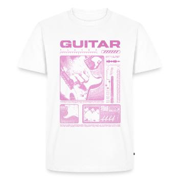 Guitariste Guitariste Rock Musicien streetwear - T-shirt Premium bio Homme - blanc - Devant - Nico (187cm)