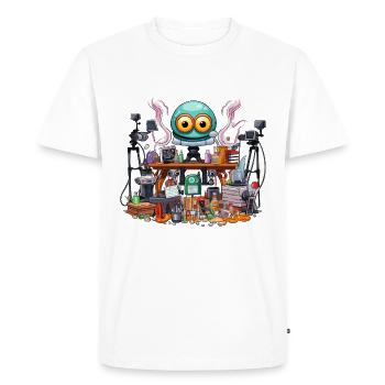 Atelier de gadgets créatifs Alien - T-shirt Premium bio Homme - blanc - Devant - Nico (187cm)