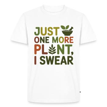 Herboriste, juste un professionnel de plus des plantes - T-shirt Premium bio Homme - blanc - Devant - Nico (187cm)