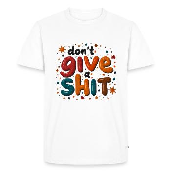 N’abandonnez jamais l’explosion des couleurs - T-shirt Premium bio Homme - blanc - Devant - Nico (187cm)
