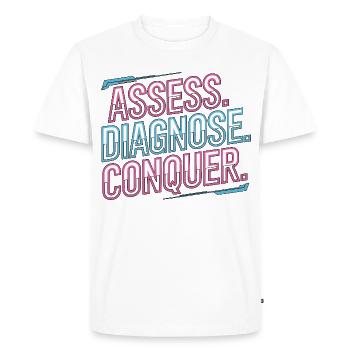 Nurse Practitioner Assess Diagnose Clinical Nurse - Men's Premium Organic T-Shirt - white - Front - Nico (187cm)