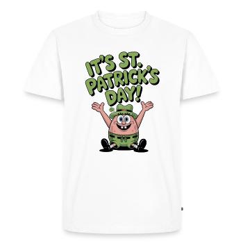 Étoile de mer verte St Patrick Design - T-shirt Premium bio Homme - blanc - Devant - Nico (187cm)