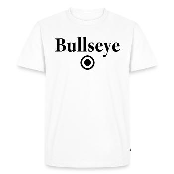 Bullseye Darts Professional Bull's Eye Outfit - Men's Premium Organic T-Shirt - white - Front - Nico (187cm)