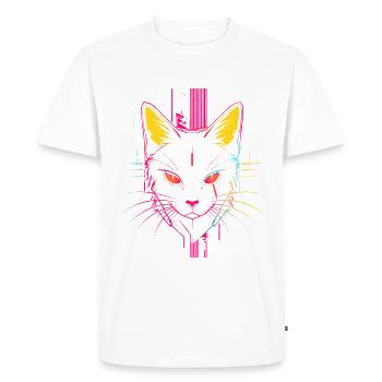 Look Steampunk Chat - T-shirt Premium bio Homme - blanc - Devant - Nico (187cm)