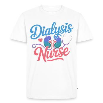 Dialysis Nurse Design - Men's Premium Organic T-Shirt - white - Front - Nico (187cm)