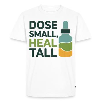 Dose d’homéopathie Petit Guérison Professionnel - T-shirt Premium bio Homme - blanc - Devant - Nico (187cm)