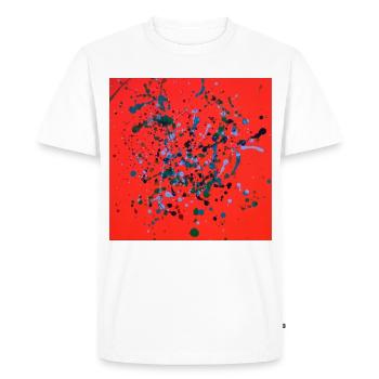 orange_mel - Men's Premium Organic T-Shirt - white - Front - Nico (187cm)