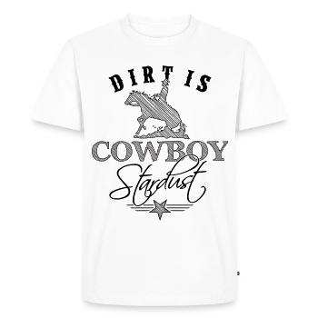 La terre est un cadeau de Cowboy Stardust Western Rider - T-shirt Premium bio Homme - blanc - Devant - Nico (187cm)