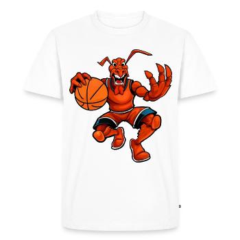 Basket-ball des homards - T-shirt Premium bio Homme - blanc - Devant - Nico (187cm)