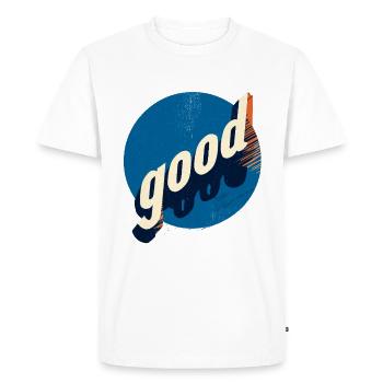 Bon rétro - T-shirt Premium bio Homme - blanc - Devant - Nico (187cm)