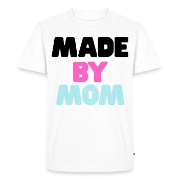 Made By Mom - Men's Premium Organic T-Shirt - white - Front - Nico (187cm)