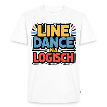 Logique de la danse en ligne - T-shirt Premium bio Homme - blanc - Devant - Nico (187cm)