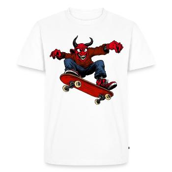 Teufel Freestyle - T-shirt Premium bio Homme - blanc - Devant - Nico (187cm)