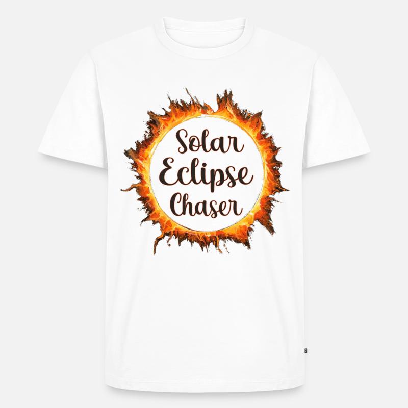 Solar eclipse chaser - Men's Premium Organic T-Shirt - white